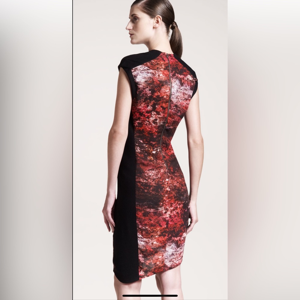 Helmut Lang Midnight Floral-Print Dress 0